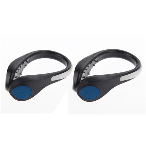 2Pcs LED Luminous Shoe Clip Light Night Safety Warning Bright LED