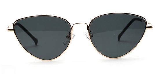 lunettes de soleil vintages retro yeux de chat noir