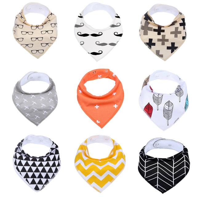 9Pcs Baby Bandana Bibs