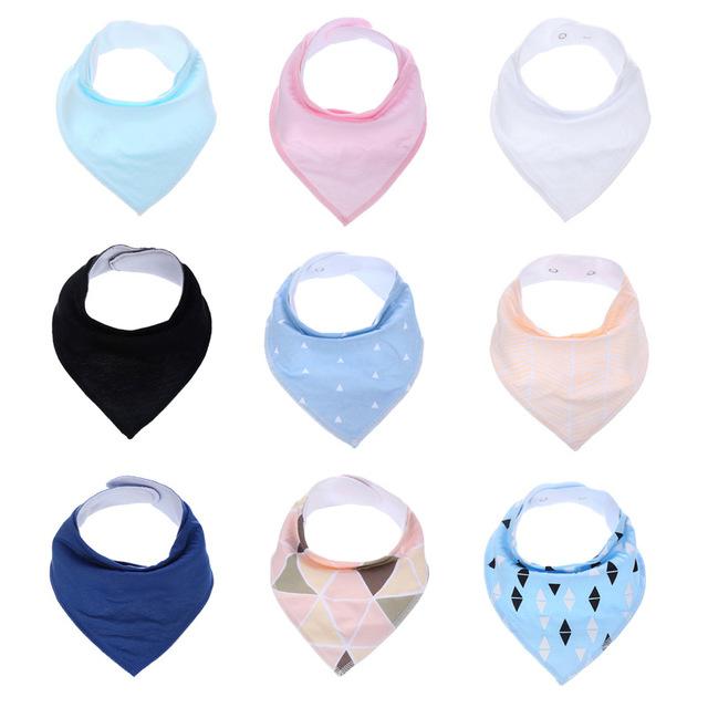 9Pcs Baby Bandana Bibs