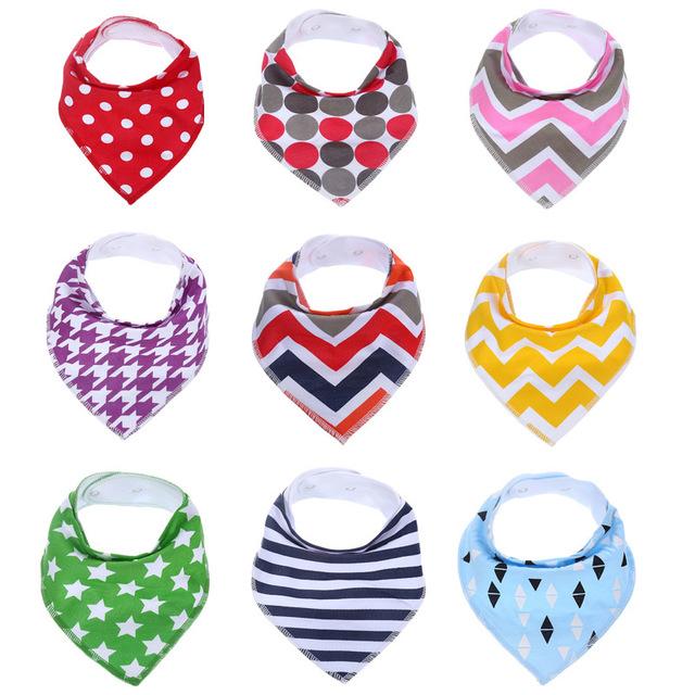 9Pcs Baby Bandana Bibs