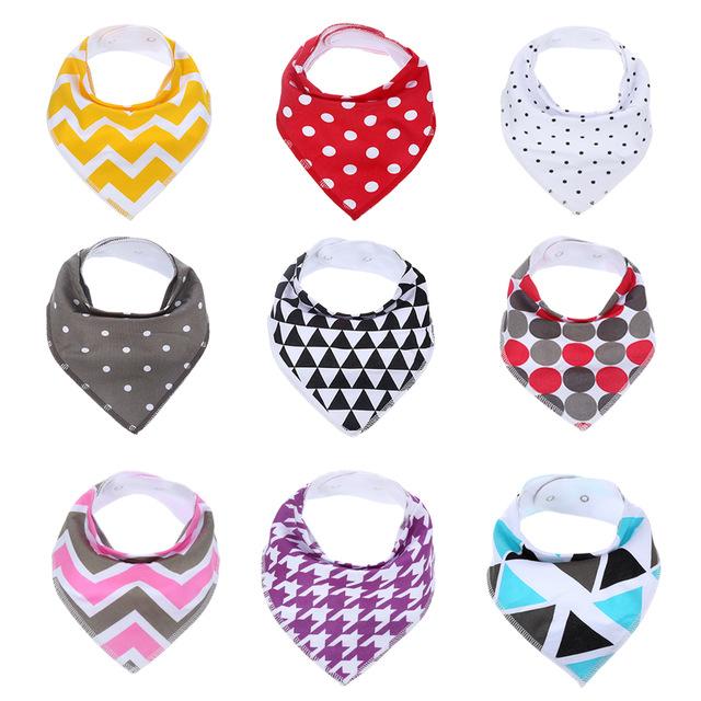 9Pcs Baby Bandana Bibs