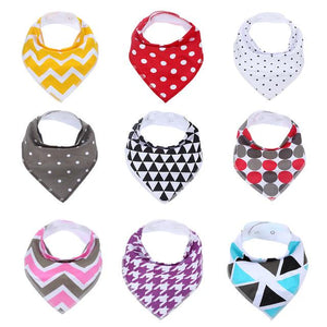 9Pcs Baby Bandana Bibs