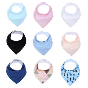 9Pcs Baby Bandana Bibs