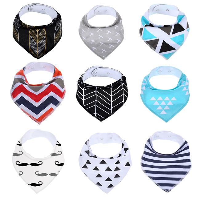 9Pcs Baby Bandana Bibs