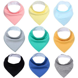 9Pcs Baby Bandana Bibs