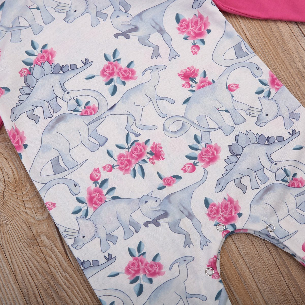 Pink Dino Romper