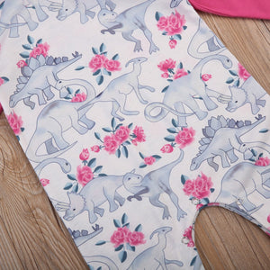 Pink Dino Romper