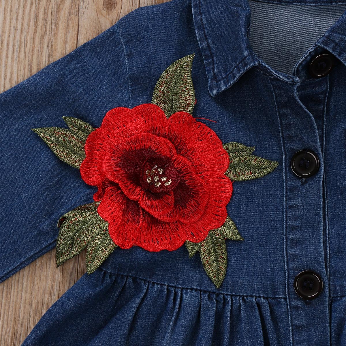 Flower Denim Dress