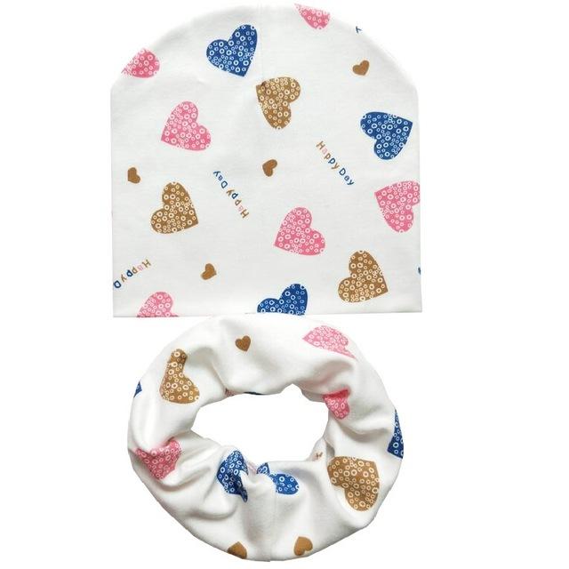 Cotton Baby Hat Scarf Set Kids Beanie 2017 New Baby Hats Toddlers Newborn Photography Props Accessories Children Scarf Collars