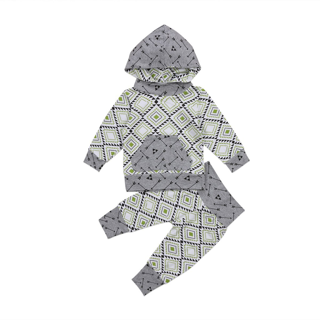 Arrows Pattern Hoodie Set