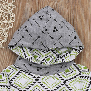 Arrows Pattern Hoodie Set