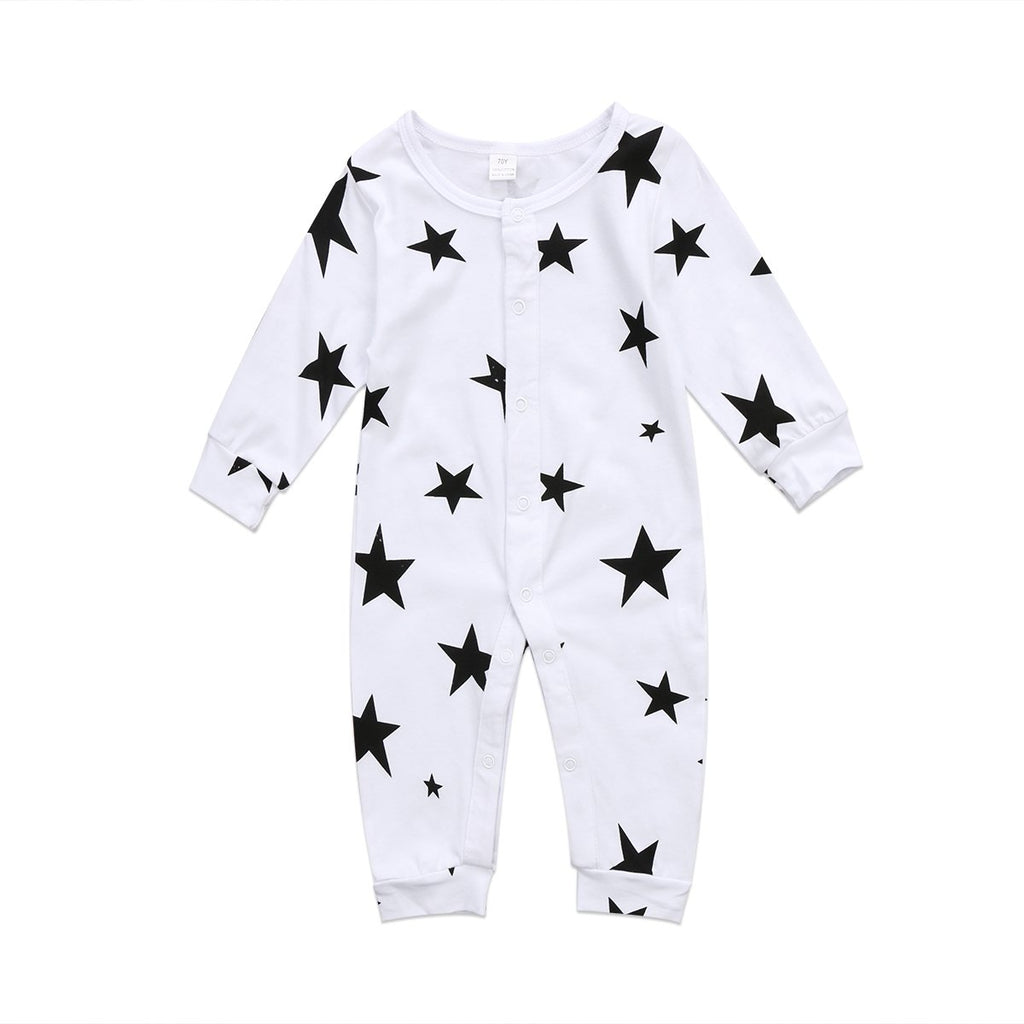 Black Stars Romper
