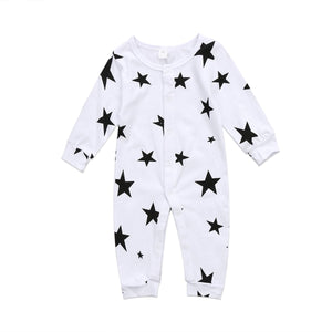 Black Stars Romper