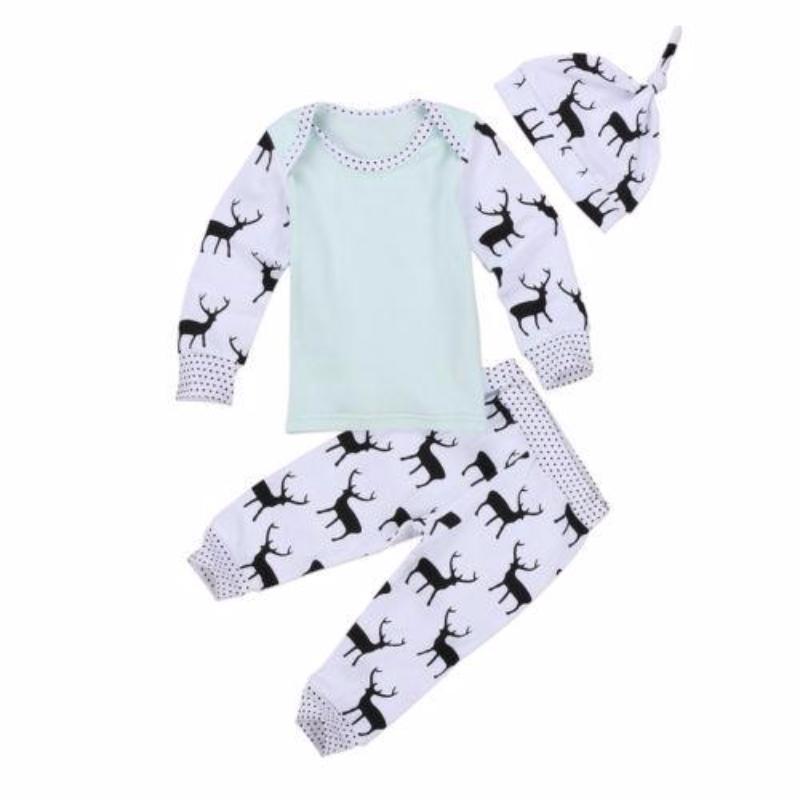 Deer White Green Set