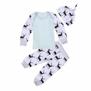 Deer White Green Set
