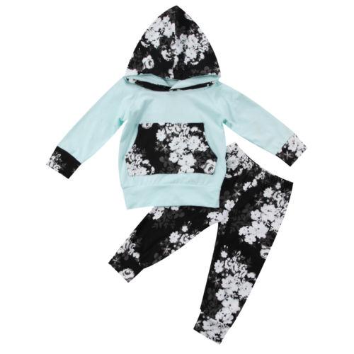 Pretty Blue Hoodie Set