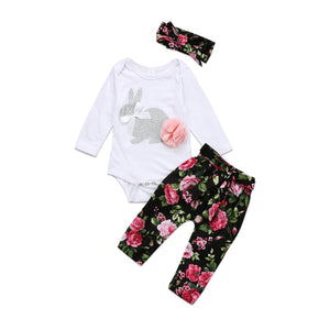 Cute Rabbit Romper Set