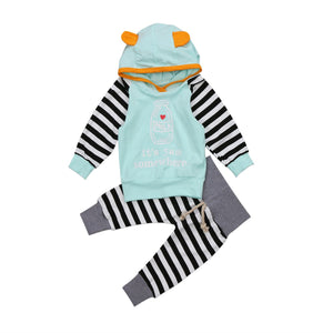 Milk Bottle Hoodie set Turquoise