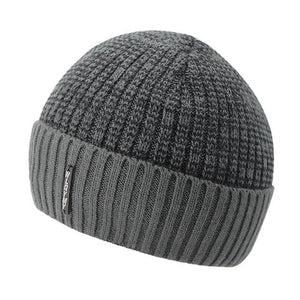 [AETRENDS] 2017 New Winter Beanie Hats for Men Warm Knitted Caps Beanies with Velvet Inside Z-5975