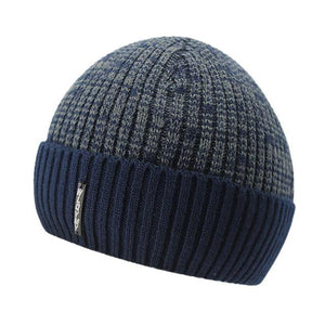[AETRENDS] 2017 New Winter Beanie Hats for Men Warm Knitted Caps Beanies with Velvet Inside Z-5975