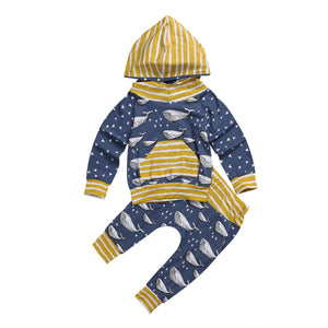 Baby Whale Hoodie Set