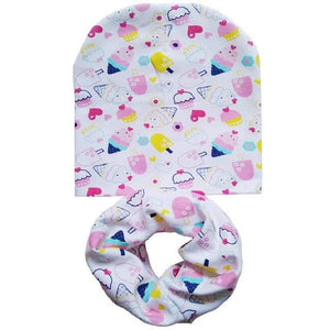Cotton Baby Hat Scarf Set Kids Beanie 2017 New Baby Hats Toddlers Newborn Photography Props Accessories Children Scarf Collars