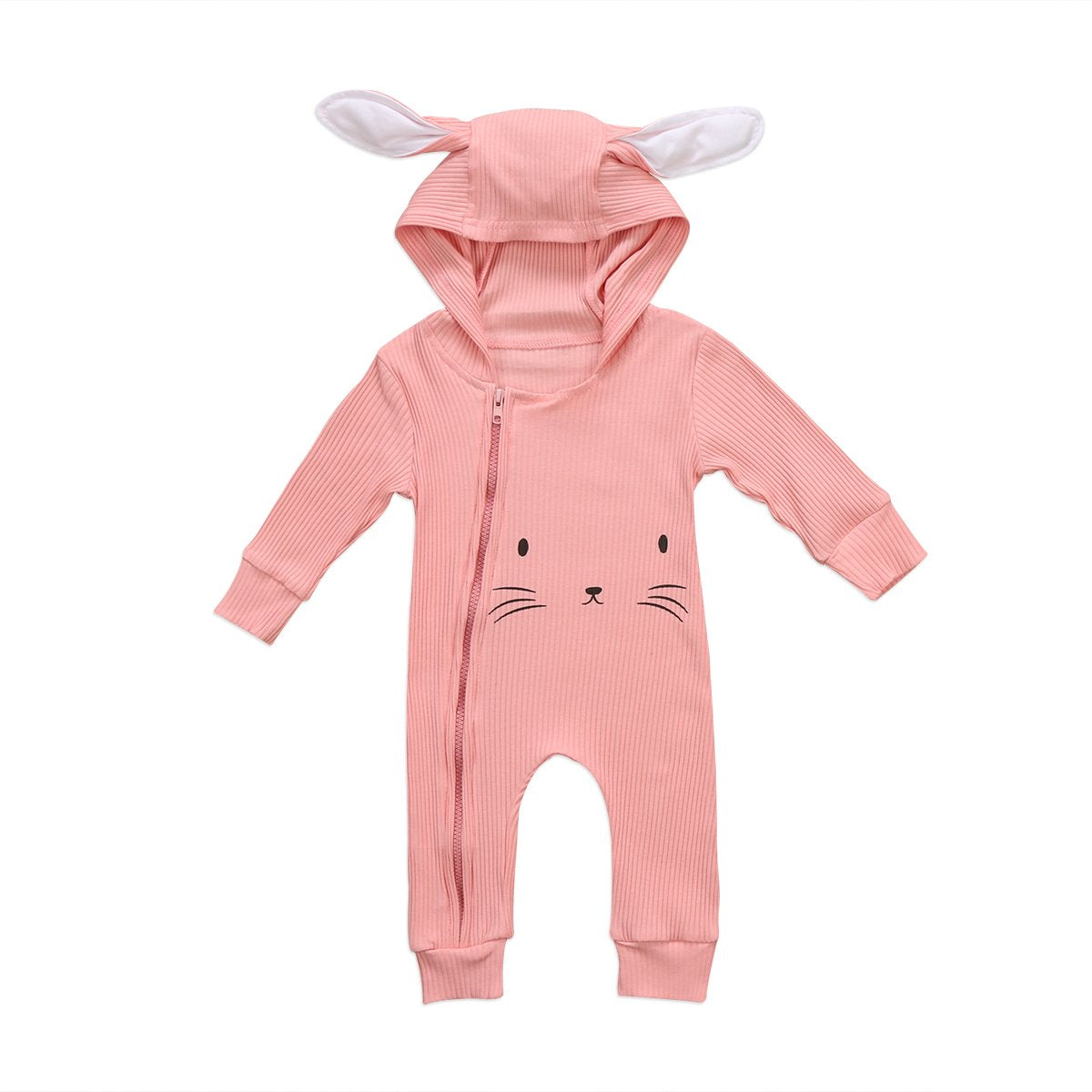 Cute Bunny Zipper Romper