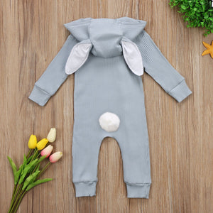 Cute Bunny Zipper Romper