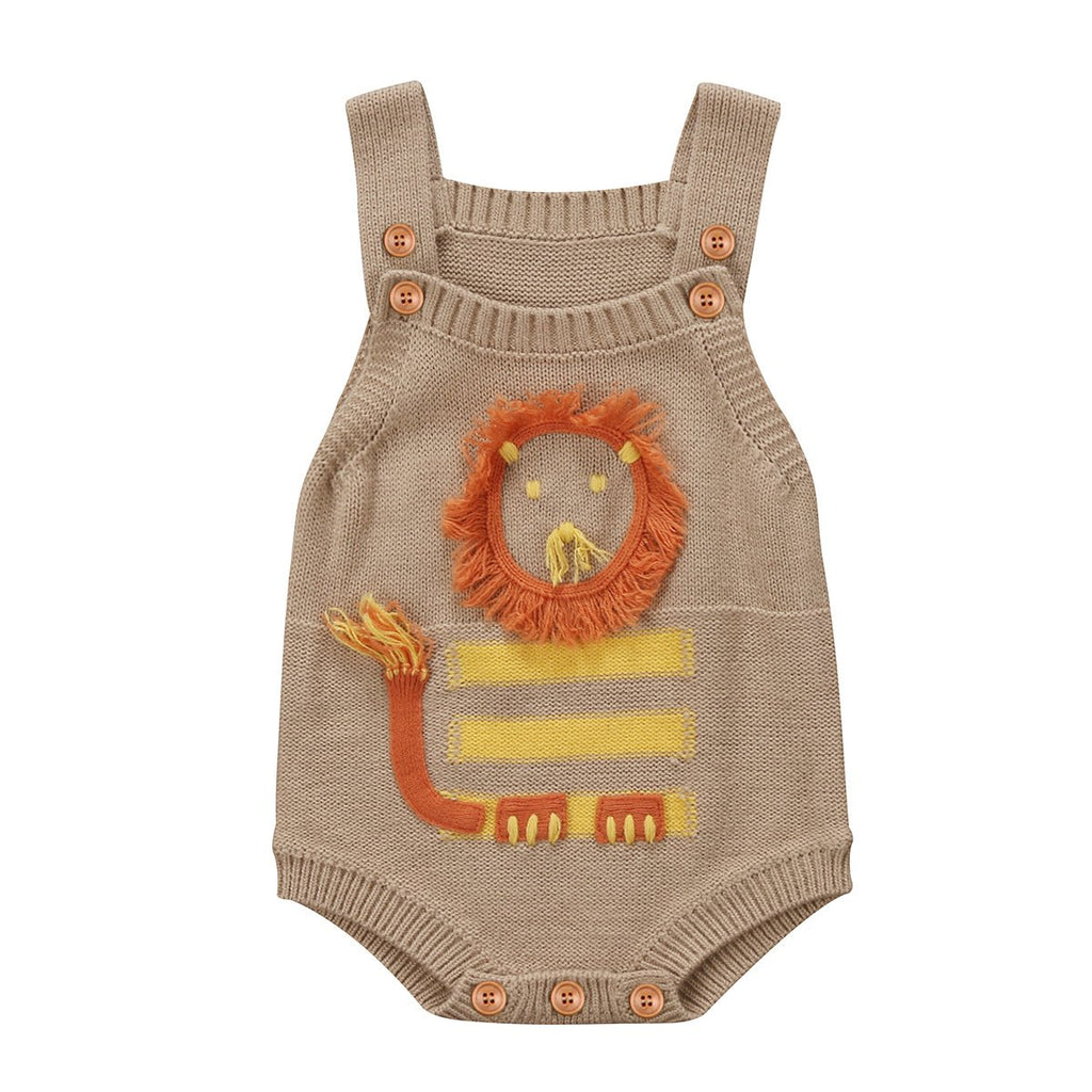Lion Knitted Romper