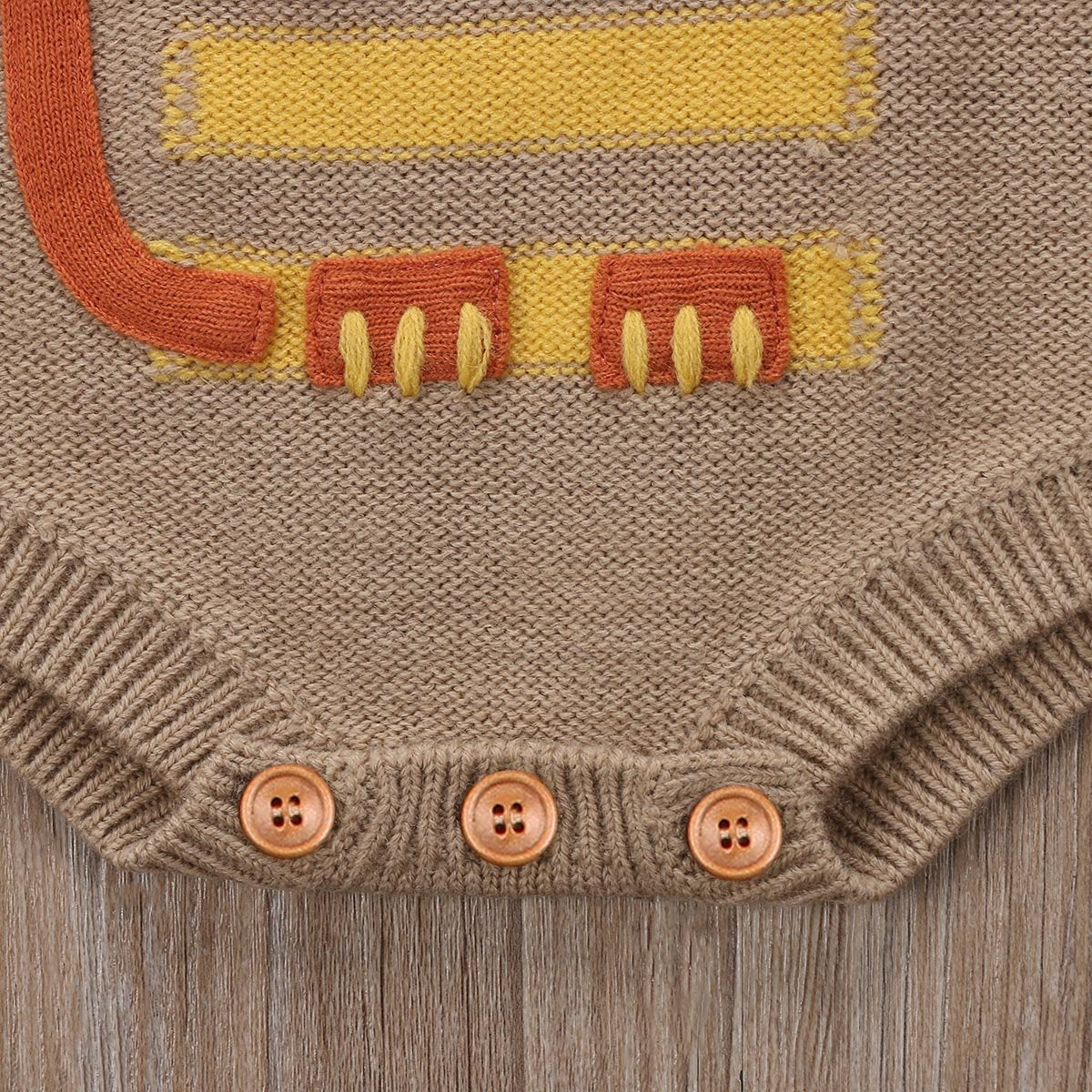 Lion Knitted Romper