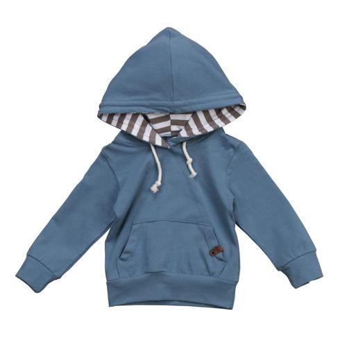 Hoodie Blue Romper