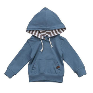 Hoodie Blue Romper