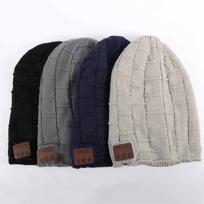 Winter Warm Wool Soft Beanie Hat Wireless Bluetooth Smart Cap Headset Headphone Speaker Mic New Sale