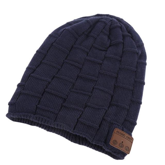 Winter Warm Wool Soft Beanie Hat Wireless Bluetooth Smart Cap Headset Headphone Speaker Mic New Sale