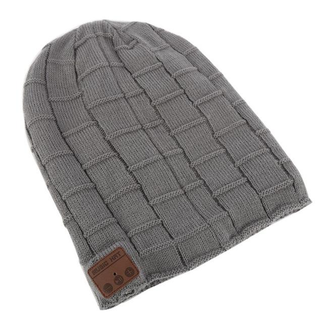 Winter Warm Wool Soft Beanie Hat Wireless Bluetooth Smart Cap Headset Headphone Speaker Mic New Sale