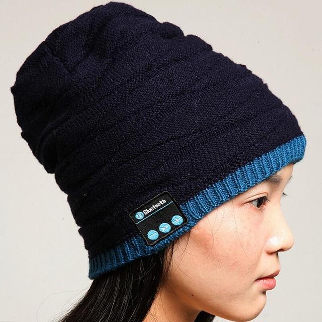 Autumn Winter Soft Warm Beanie Hat Wireless Bluetooth Smart Cap Headphone Headset Speake Stereo Music Bluetooth Smart Hats Caps