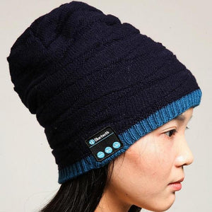 Autumn Winter Soft Warm Beanie Hat Wireless Bluetooth Smart Cap Headphone Headset Speake Stereo Music Bluetooth Smart Hats Caps
