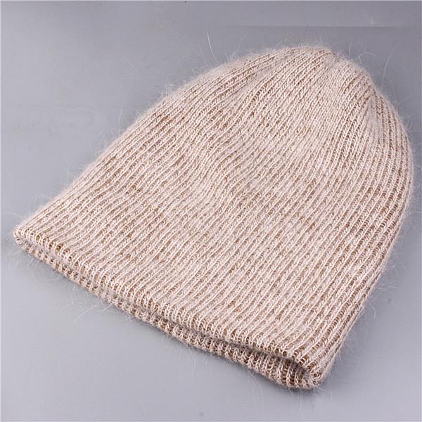 Xthree 2017 new simple Rabbit fur Beanie Hat for Women Winter Skullies Warm Gravity Falls Cap Gorros Female Cap