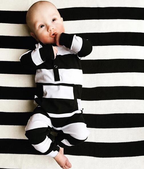 Black and White Zebra Romper