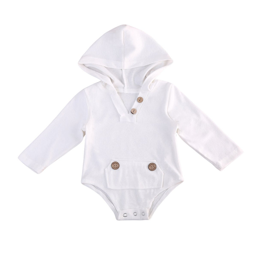 White Hooded Romper