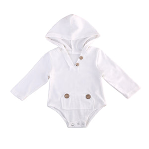 White Hooded Romper