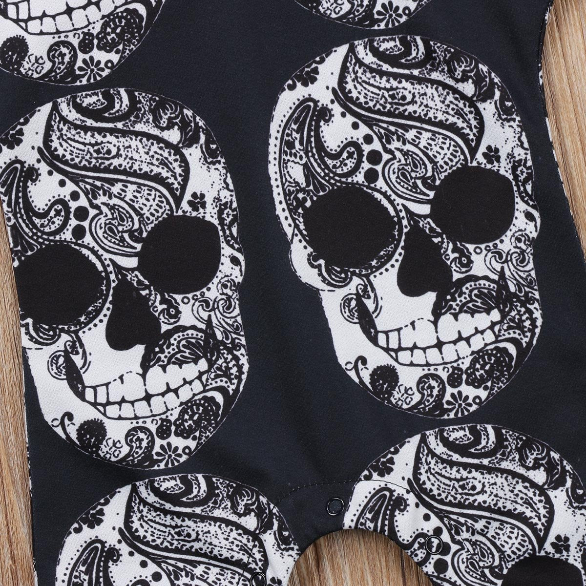 Skull Head Hooded Romper