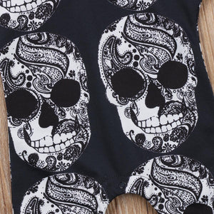 Skull Head Hooded Romper