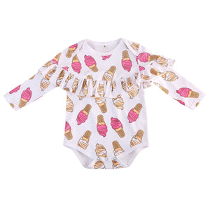 Ice Cream Ruffles Romper