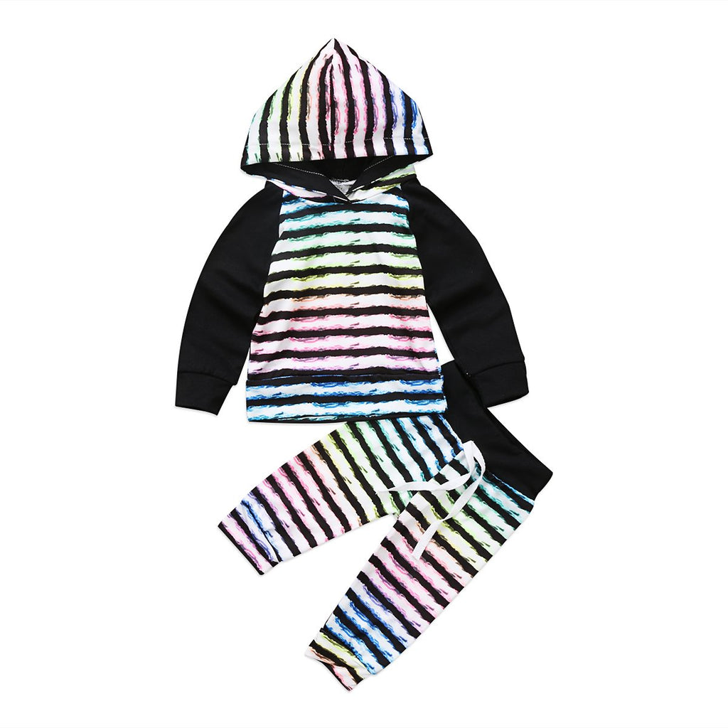 Colored Hoodie Set