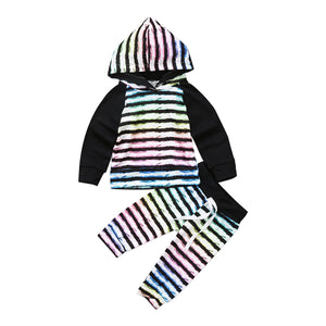 Colored Hoodie Set