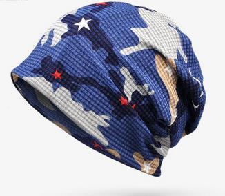 YIFEI Newly Multi Soft  Breathable Hats for Men Women Beanies For Ladies Summer Hat Thin Camouflage Hip Hop Beanies Fashion Hats