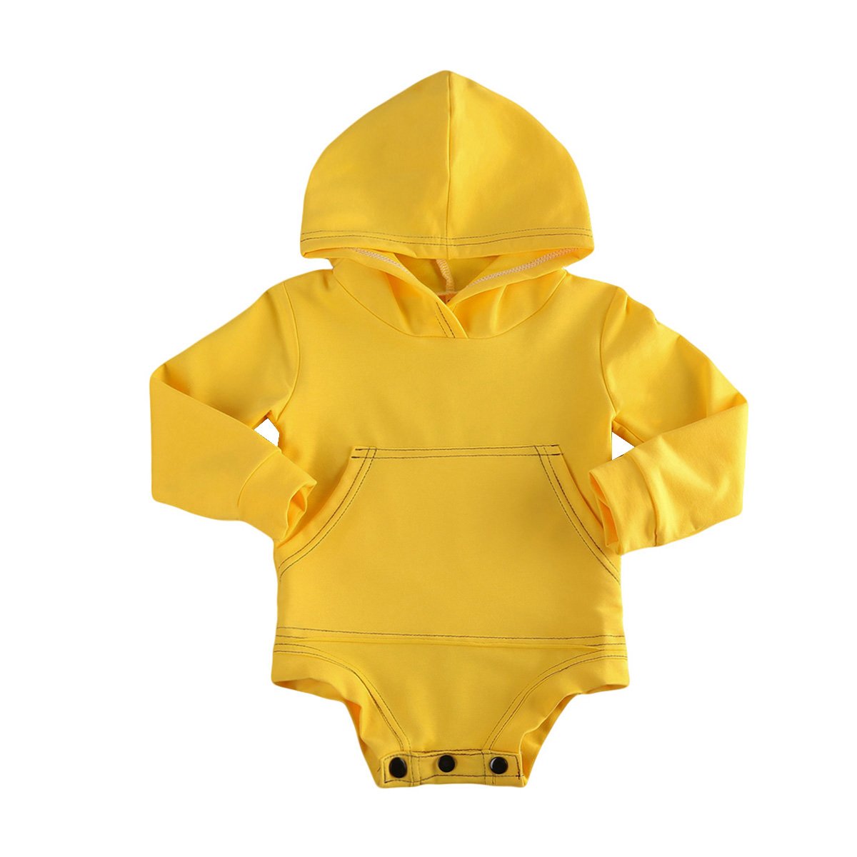 Basic Color Hoodie Romper