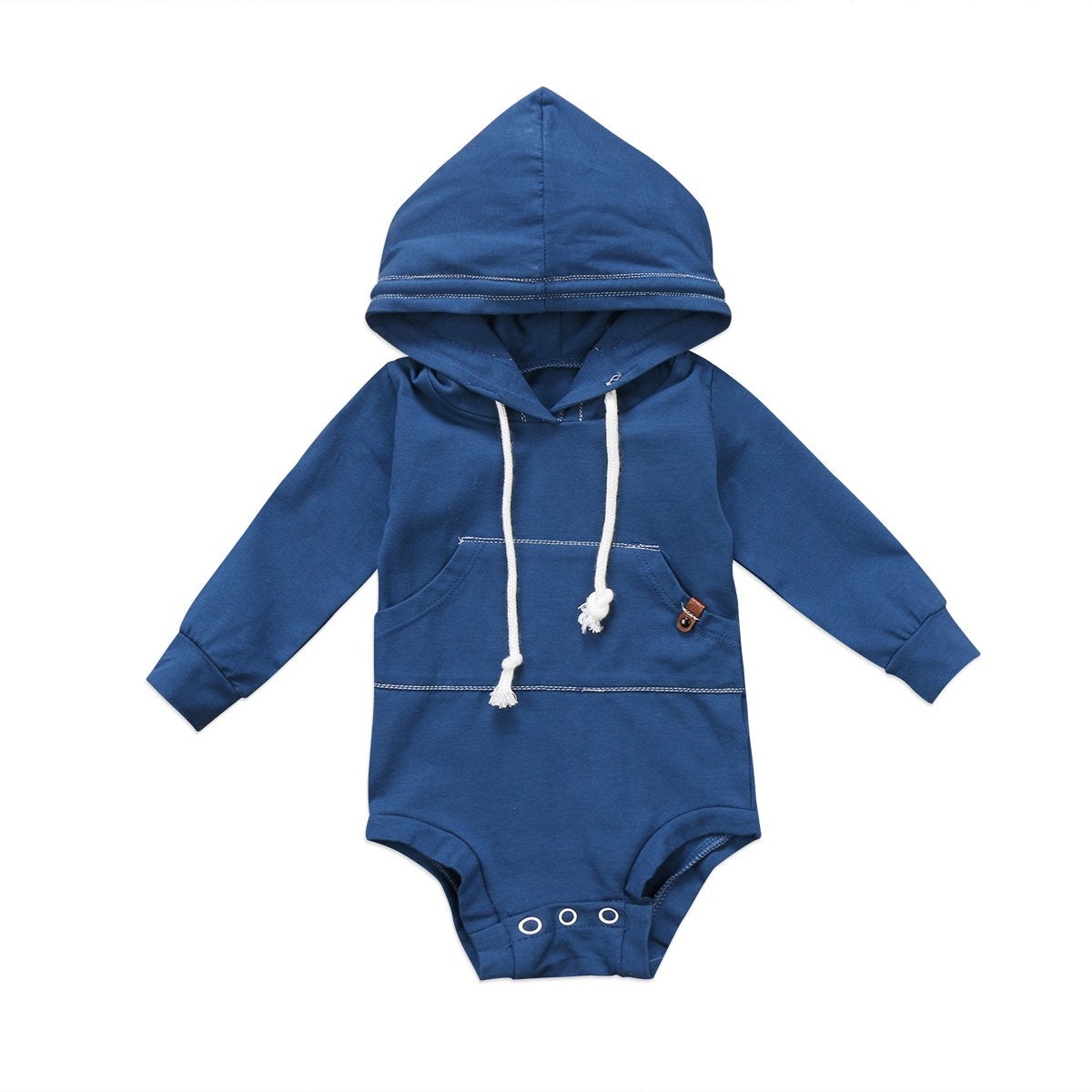 Basic Color Hoodie Romper
